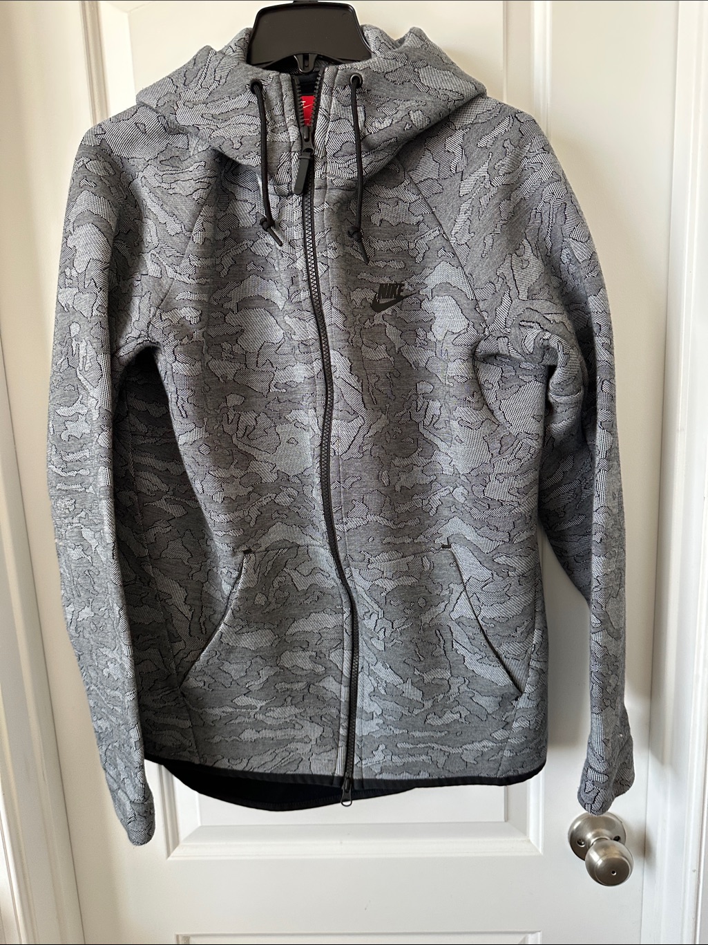 Nike Gray Camouflage Full-Zip Hoodie